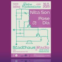 Nika Son & Pose Dia 16.11.2025 im Stadthaus Ulm - Artwork by Marin Dziallas/ghostwork.de