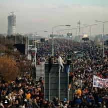 Massive Proteste in Serbien. Fotograf: Marko Risovic